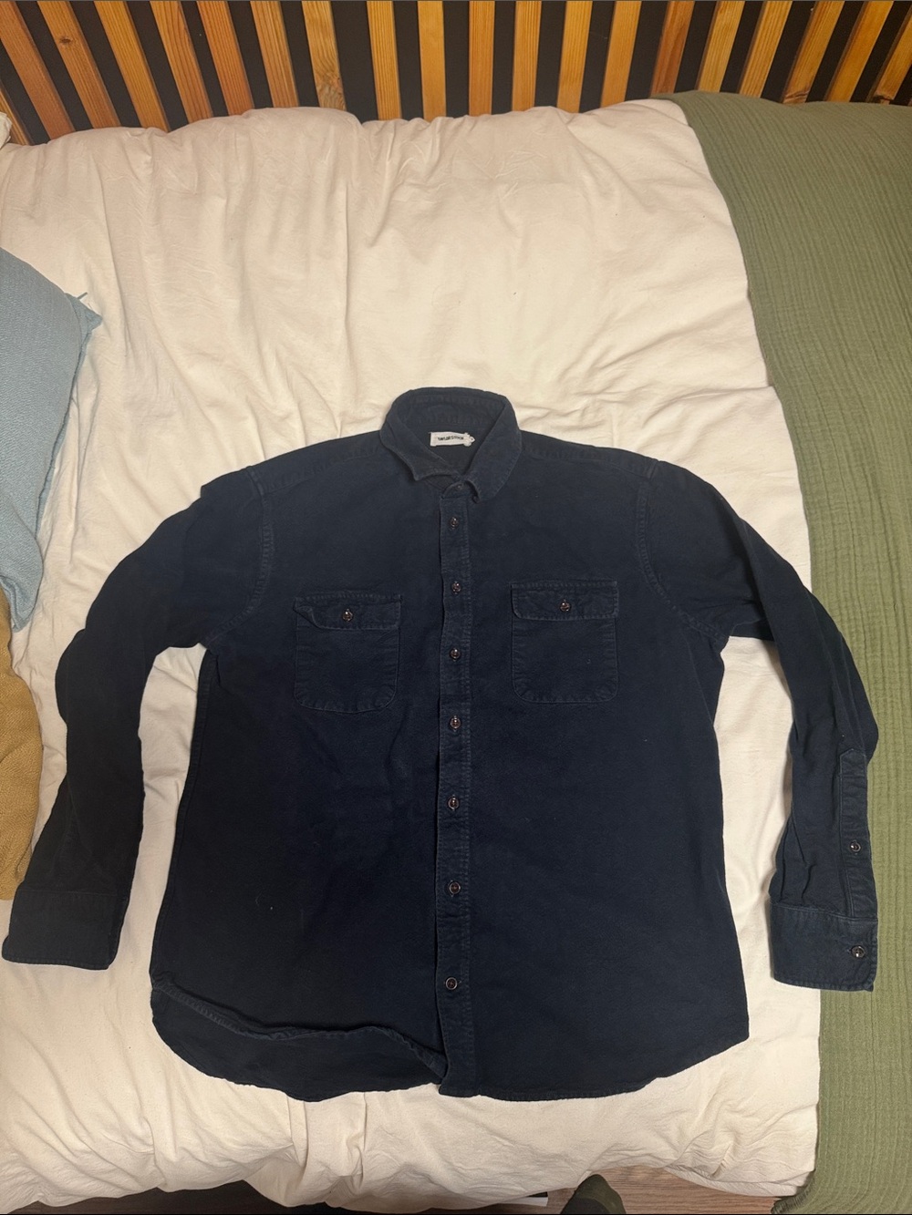 Taylor Stitch Yosemite Shirt in Navy Blue